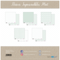 Papers For You Basicos Imprescindibles Mint Scrap Paper Pack (10pcs) (PFY-1704) ( PFY-1704)